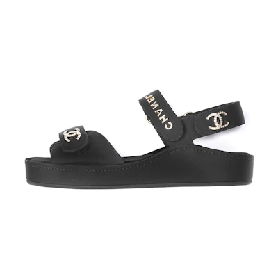 (W) Chanel Carry Over 'Black Casual Sandal'