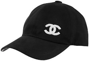 (Women) CHANEL Casual Embroidered Logo Cotton Cap Black AA8955-B10443-94305 (Women) CHANEL Casual Embroidered Logo Cotton Cap Black AA8955-B10443-94305