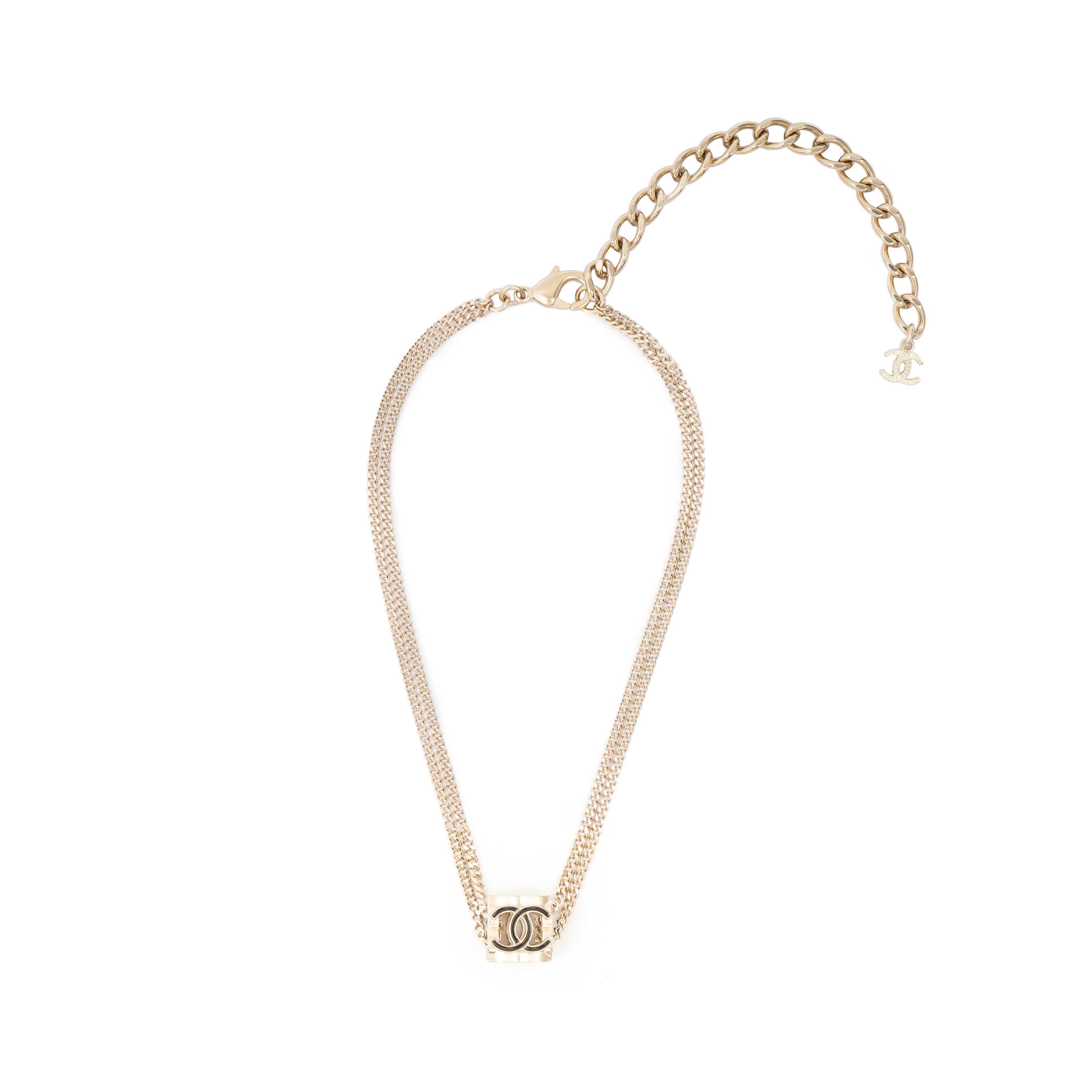 Lookbook (Women) CHANEL Casual Fashion Simple Necklace Black for Women AB9735-B09514-NK893