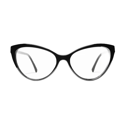 (Women) CHANEL Cat Eye Functional Glasses Black A75209-X08101-V3622