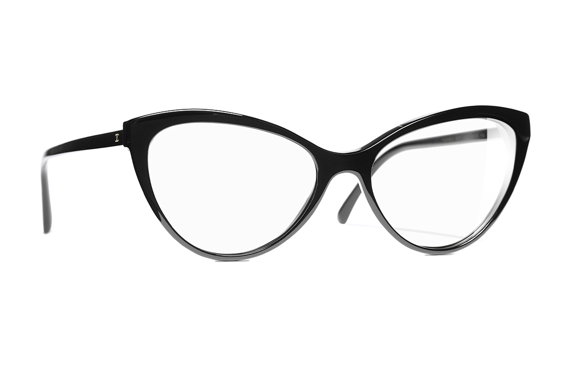 (Women) CHANEL Cat Eye Functional Glasses Black A75209-X08101-V3622 圖 3