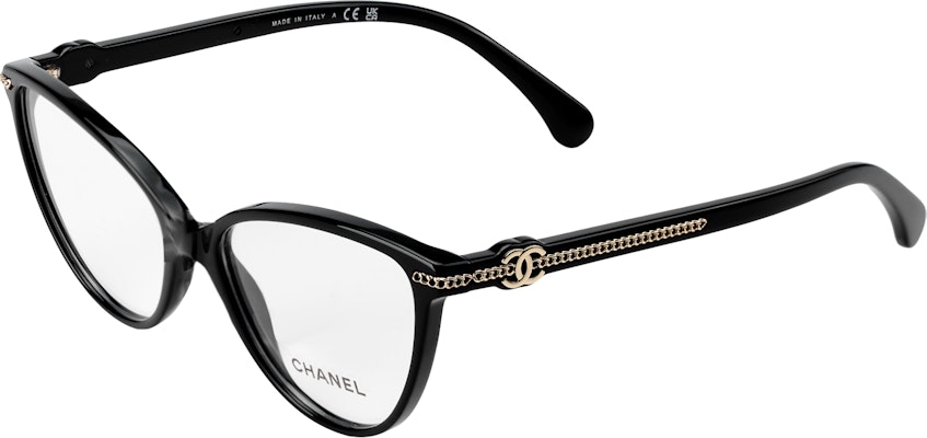 (Women) CHANEL Cat Eye Optical Glasses Black Acetate Frame for Women CH3457C622 Buy (Women) CHANEL Cat Eye Optical Glasses Black Acetate Frame for Women CH3457C622