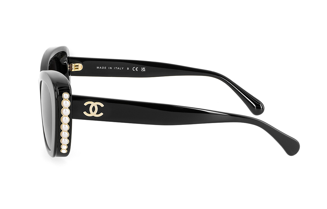 (Women) CHANEL Cat Eye Sunglasses Black with Logo Detail for Women. CH5481HC622S6 圖 3