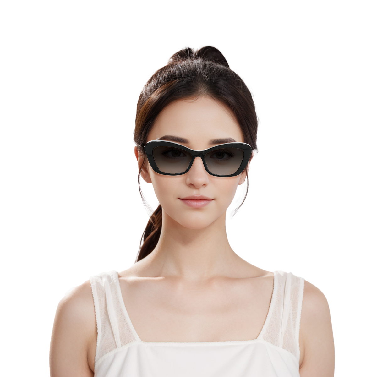 (Women) CHANEL Cat Eye Sunglasses Black with Logo Detail for Women. CH5481HC622S6 圖 5