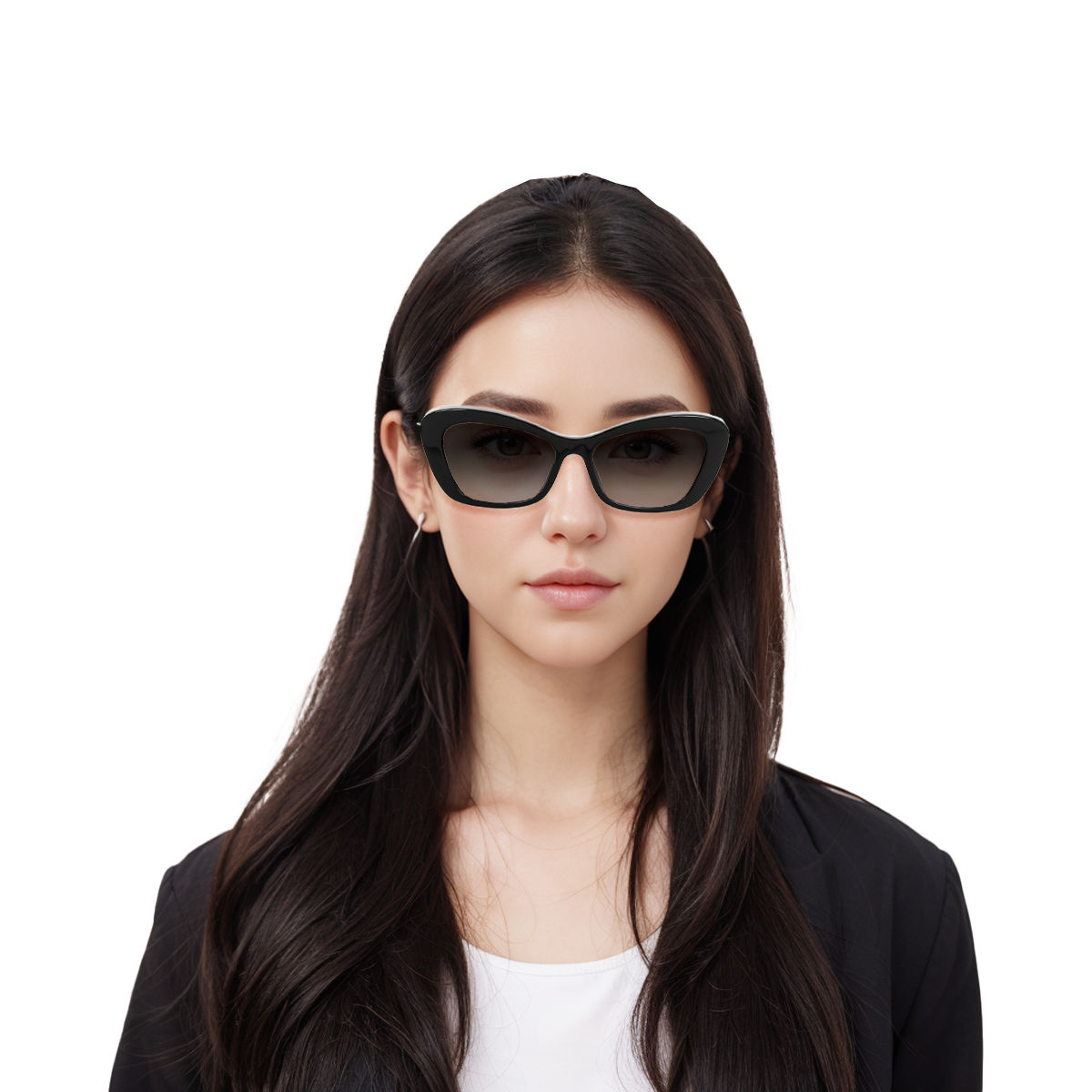 (Women) CHANEL Cat Eye Sunglasses Black with Logo Detail for Women. CH5481HC622S6 圖 6