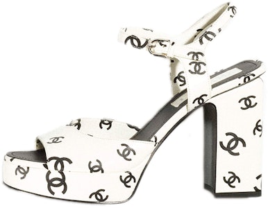 (W) Sandal Hak Tinggi Chanel CC 105mm Kulit Putih G38958-X56530-K4156 Buy (W) Sandal Hak Tinggi Chanel CC 105mm Kulit Putih G38958-X56530-K4156