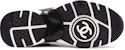 (W) Chanel CC Logo Timbul Hitam Putih Suede G39230-X56689-K4718