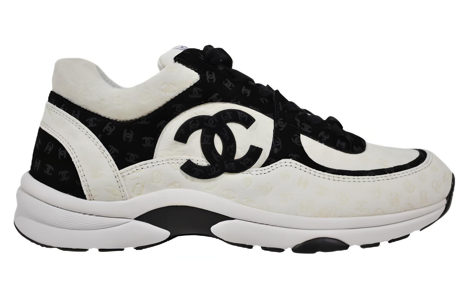 Order (W) 샤넬 CC 엠보 로고 화이트 블랙 스웨이드 G39230-X56689-K4719