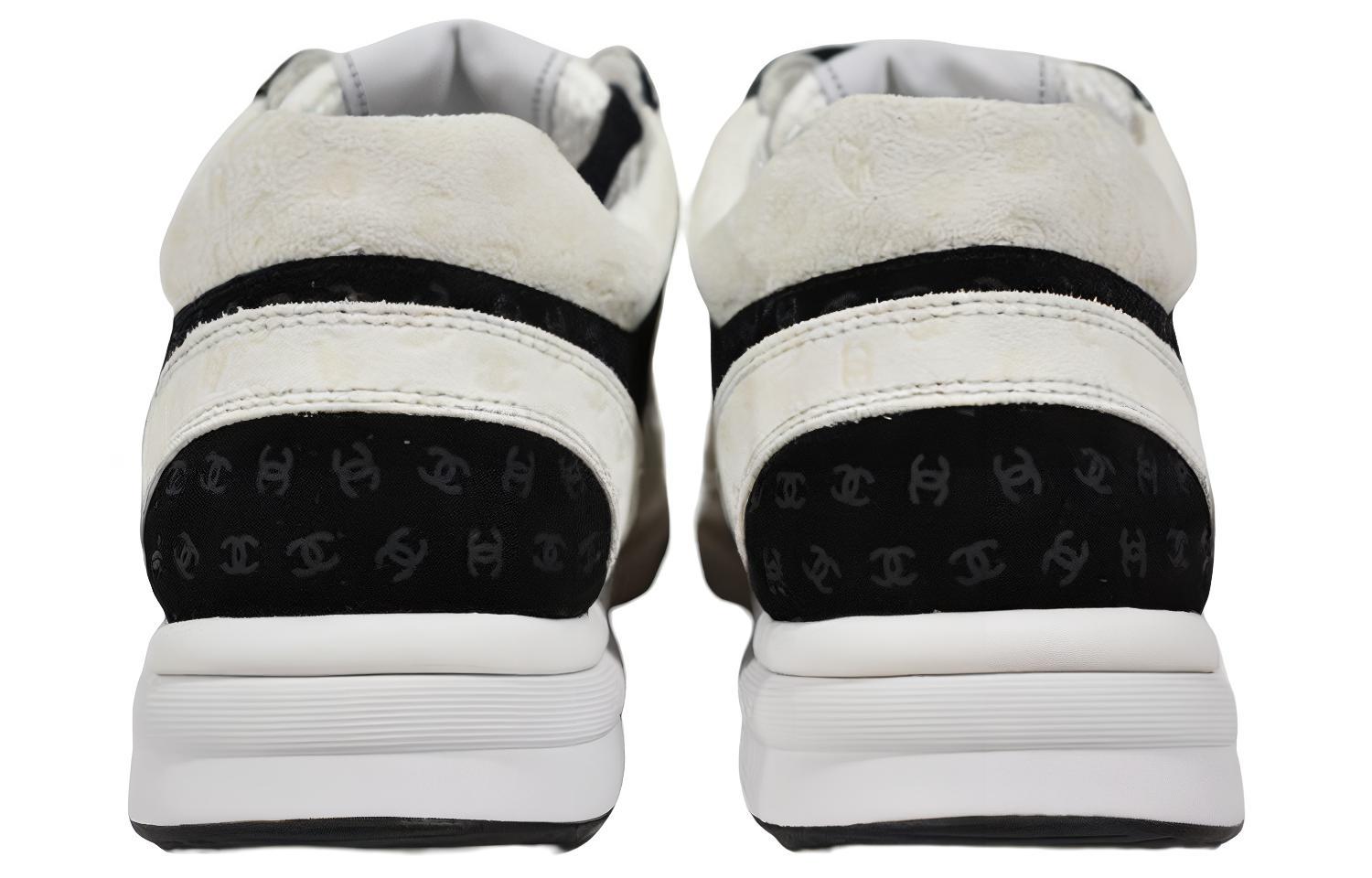 Purchase (W) 샤넬 CC 엠보 로고 화이트 블랙 스웨이드 G39230-X56689-K4719