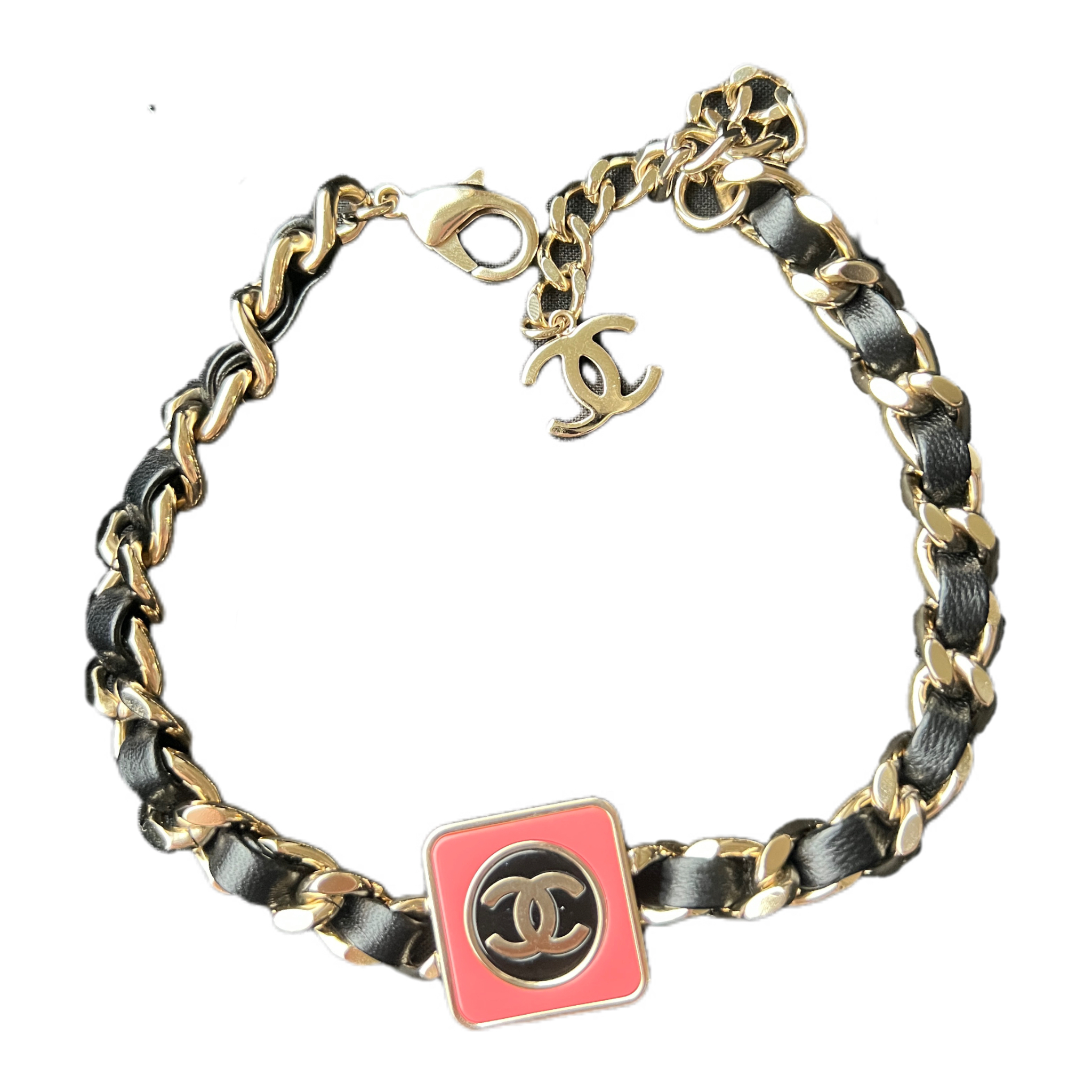 Lookbook (W) 香奈兒 CC 時尚樹脂金屬羔羊皮項鍊 AB9780-B09815-NL452