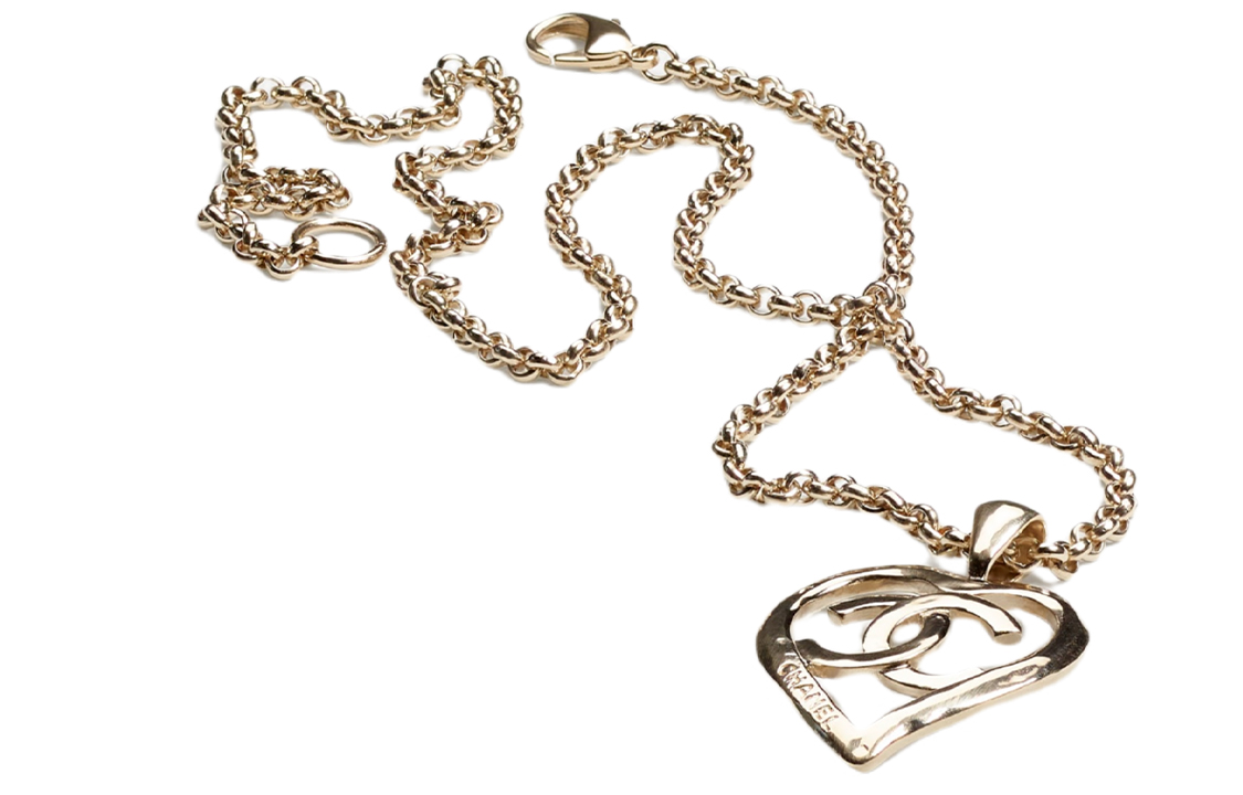 (Women) CHANEL CC Heart Double C Metal Necklace for Women. AB7881-B07713-NG966 圖 3