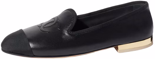 (Women) Chanel CC Loafers Black Lambskin G39000-Y56481-94305 (Women) Chanel CC Loafers Black Lambskin G39000-Y56481-94305