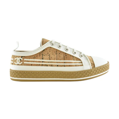(W) Chanel CC Logo Sneaker Low 'Cork'