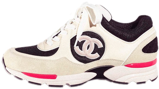 (W) Chanel CC Logo Trainer Gading Hitam Beige G39066-Y55828-K4292 Buy (W) Chanel CC Logo Trainer Gading Hitam Beige G39066-Y55828-K4292