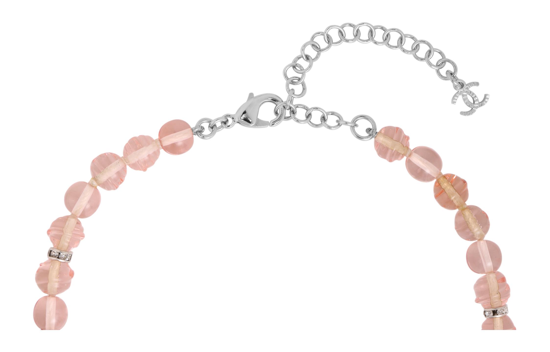 (Women) CHANEL CC Pink Bow Pendant Necklace for Women. ABA871-B10934-NN981 圖 5