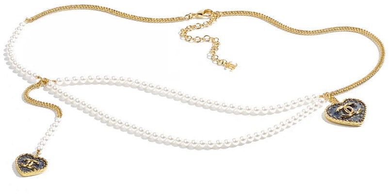 (Women) CHANEL Chain Metal Pearl Belt - White/Gold (Spring/Summer 24P) ABC747-B15374-NU455 Lookbook (Women) CHANEL Chain Metal Pearl Belt - White/Gold (Spring/Summer 24P) ABC747-B15374-NU455
