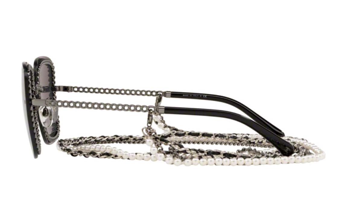 (Women) Chanel Chain Square Sunglasses Green Alloy Frame for Women CH4244-C108/S4 圖 4