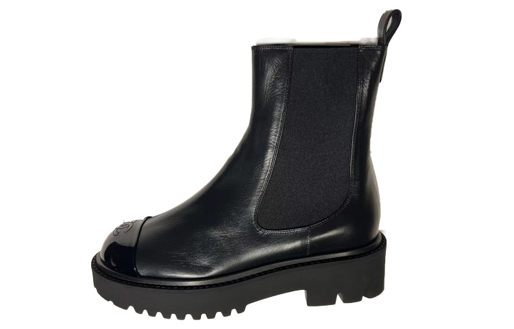 Buy (W) Chanel Chelsea Boot ''Knarzendes Kalbsleder Schwarz'' G38218-Y55662-94305