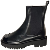 (Women) Chanel Chelsea Boot 'Crinkled Calfskin Black' G38218-Y55662-94305 (Women) Chanel Chelsea Boot 'Crinkled Calfskin Black' G38218-Y55662-94305