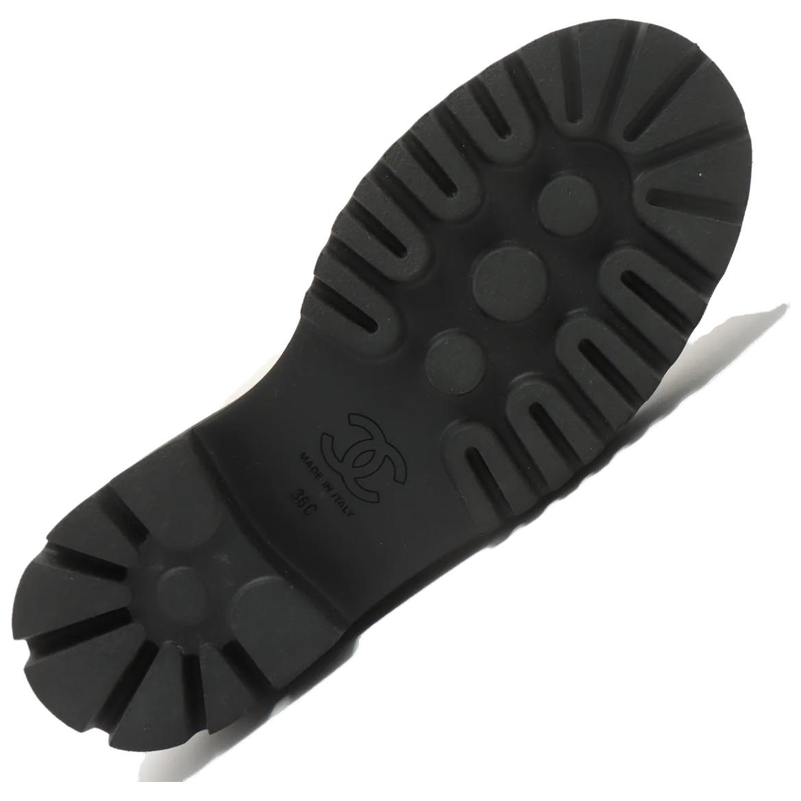 Shop (W) Chanel Chelsea Boot 'Kulit Sapi Kerut Hitam' G38218-Y55662-94305