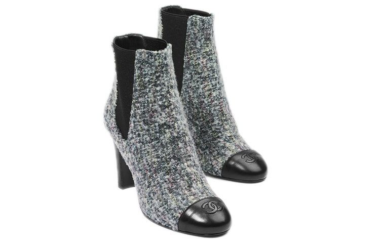 (W) Chanel Chelsea Boot 'Grey Black' 圖 3
