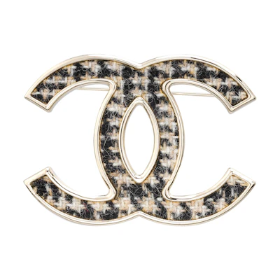 (Women) CHANEL Classic Double C Brooch Black Gold Fashion Accessory. AB9482-B09311-NK599