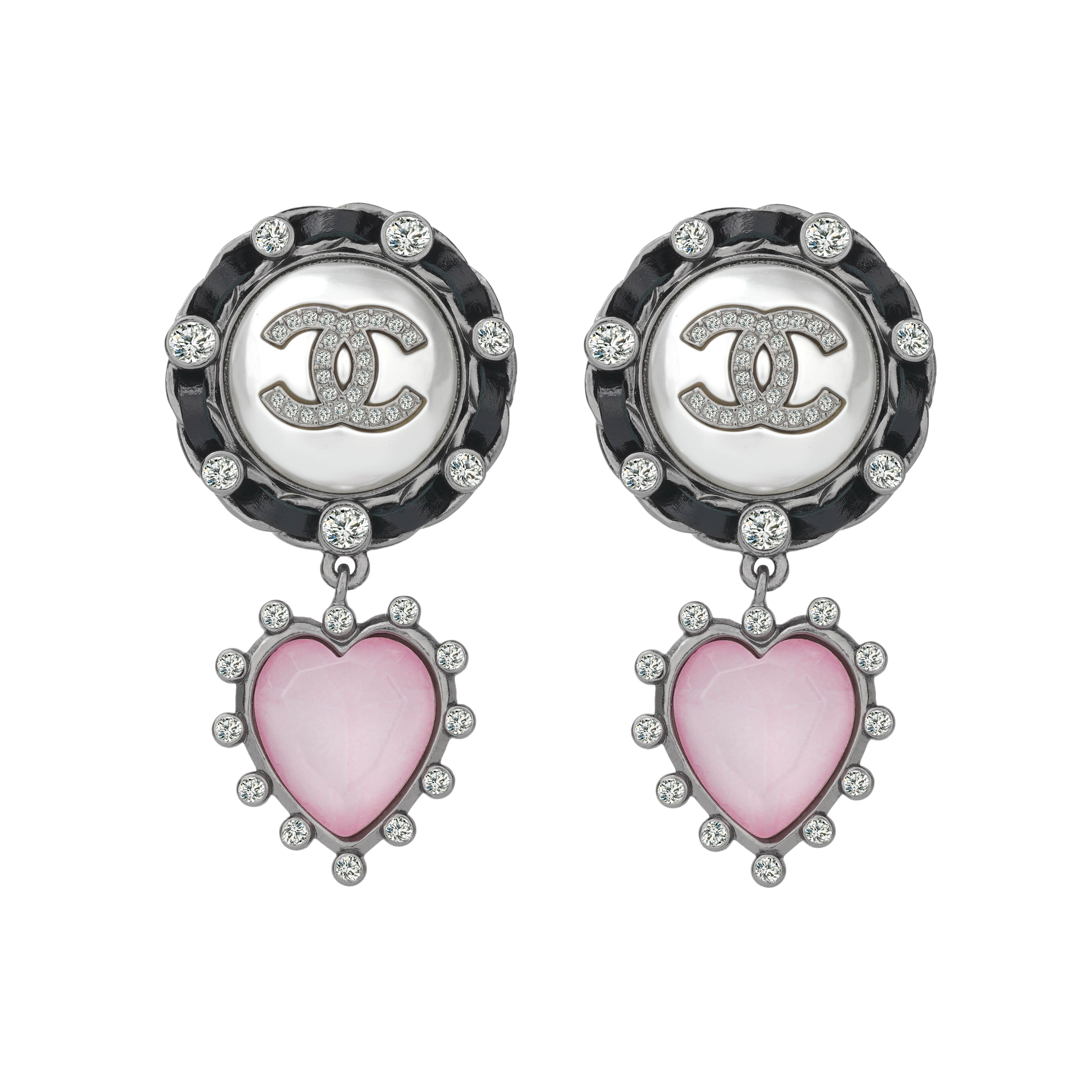 (Women) CHANEL Classic Double C Crystal Heart Accessories. AB6578-B06173-ND200 圖 2