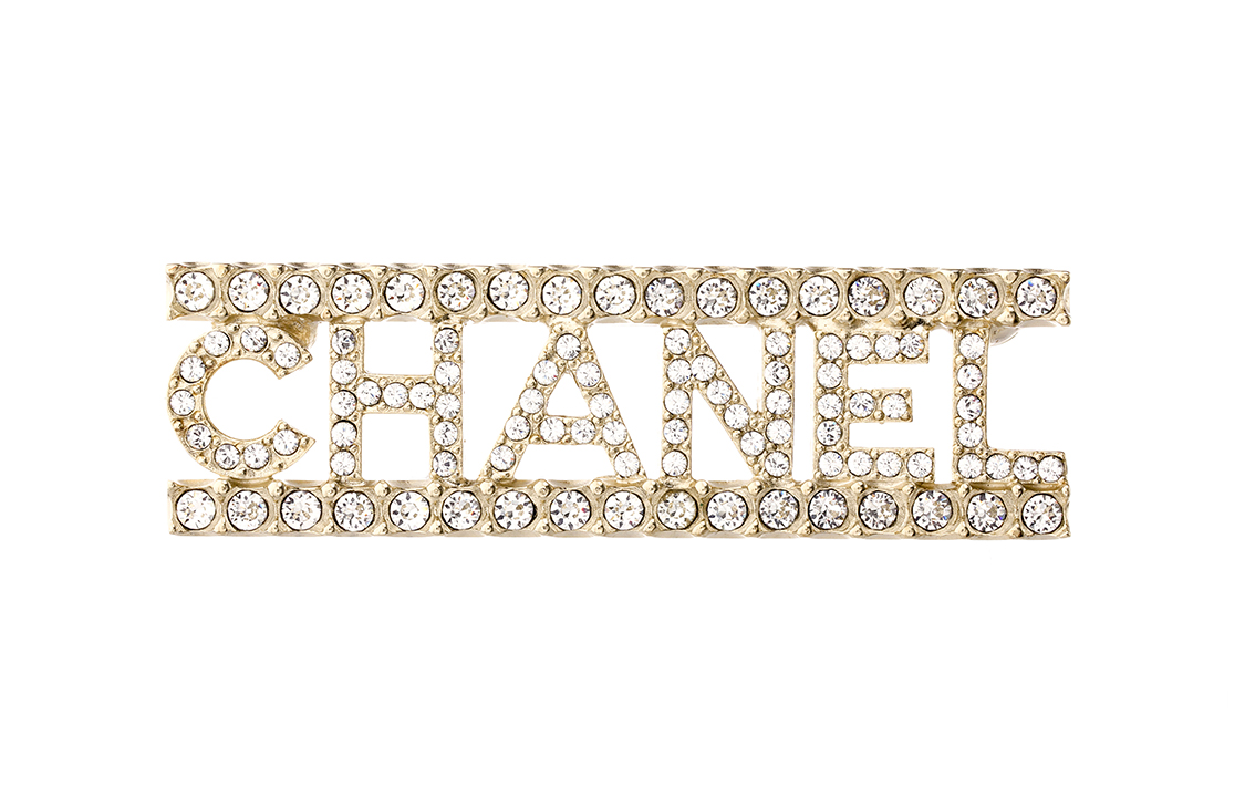 (Women) Chanel Classic Double C Crystal Metal Brooch Gold  Accessory. AB8062-B07810-NH432 圖 2