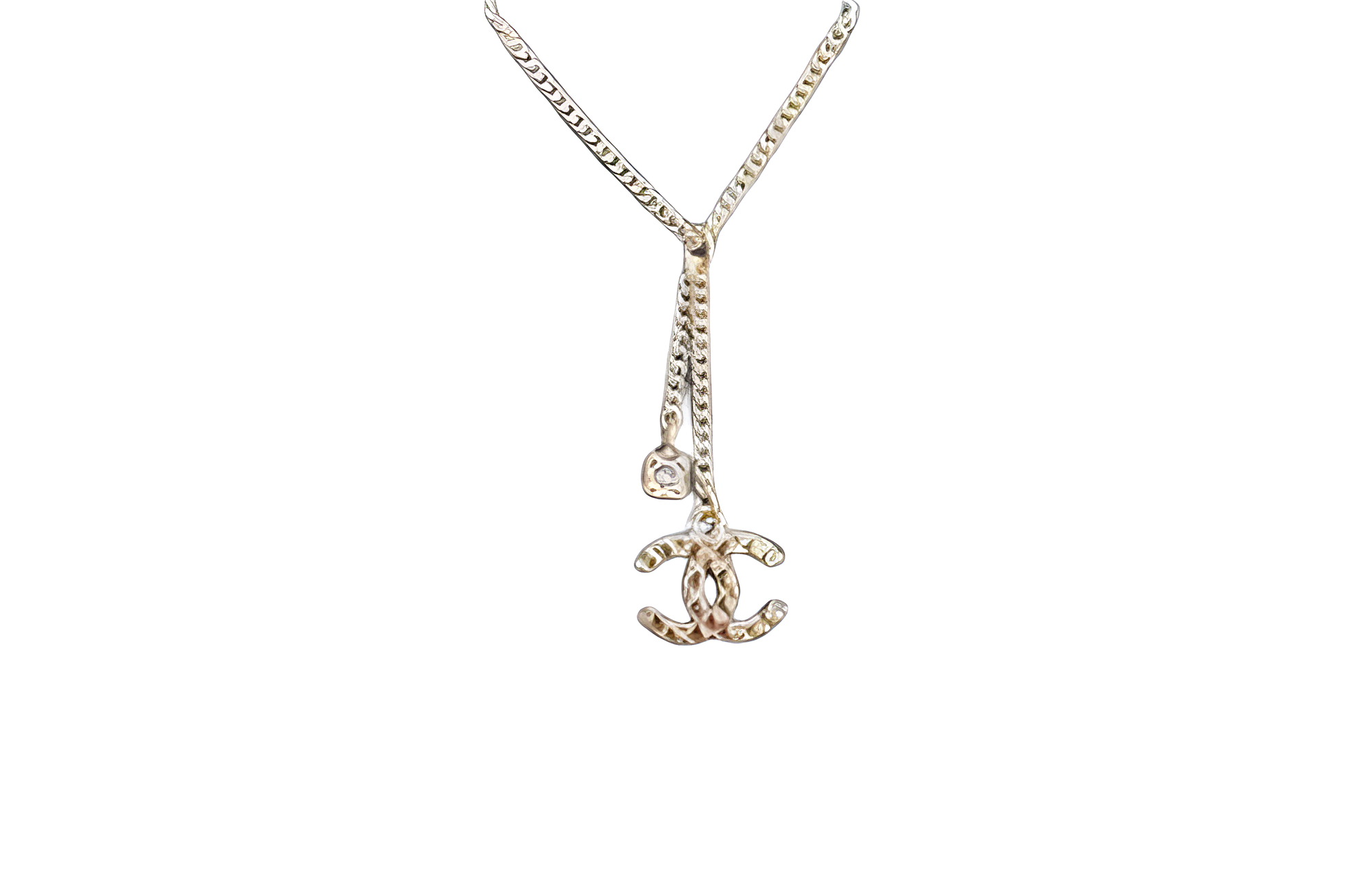 (Women) CHANEL Classic Double C Gold Metal Necklace for Women Gold ABD016-B16170-NW438