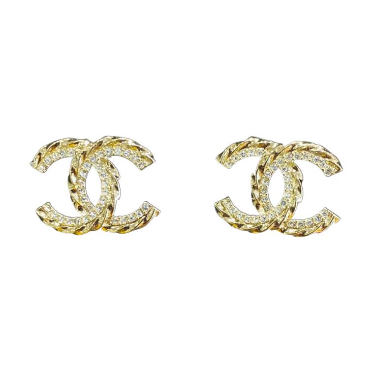 (Women) CHANEL Classic Double C Gold Metal Stud Earrings for Women Fashionable Design ABA711B10484NN009 圖 2