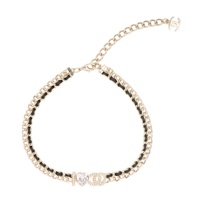(Women) CHANEL Classic Double C Heart Necklace for Women AB8631-B08569-NJ002