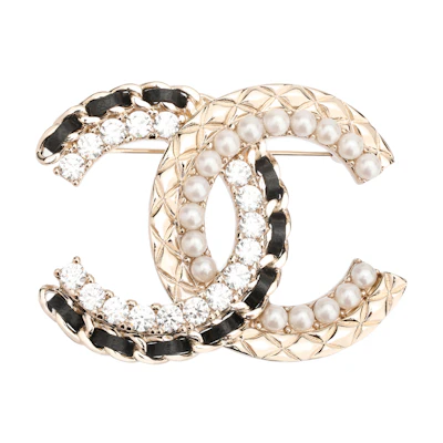 (Women) CHANEL Classic Double C Large Brooch Gold for Women AB8609-B08593-NJ194