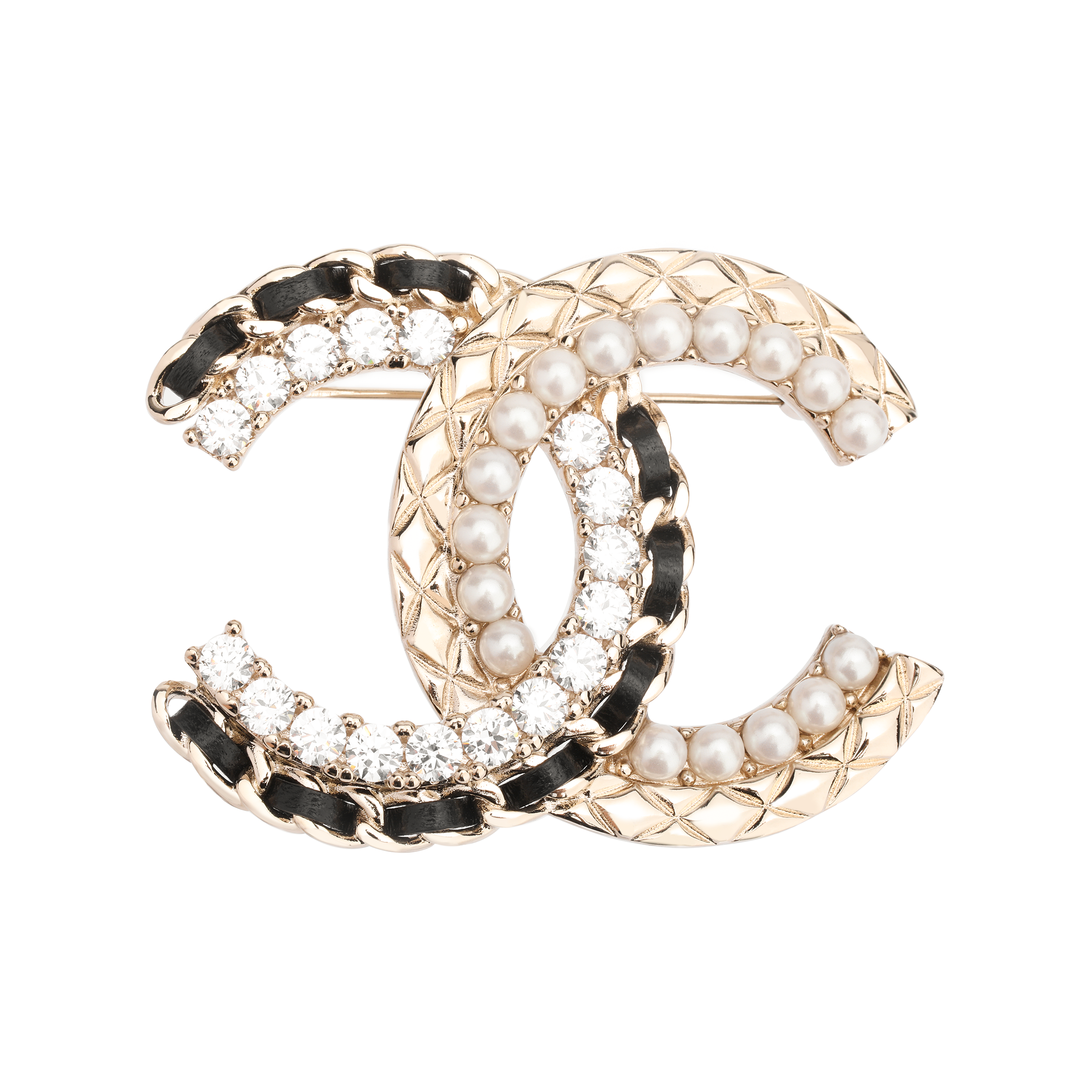 (Women) CHANEL Classic Double C Large Brooch Gold for Women AB8609-B08593-NJ194 圖 2