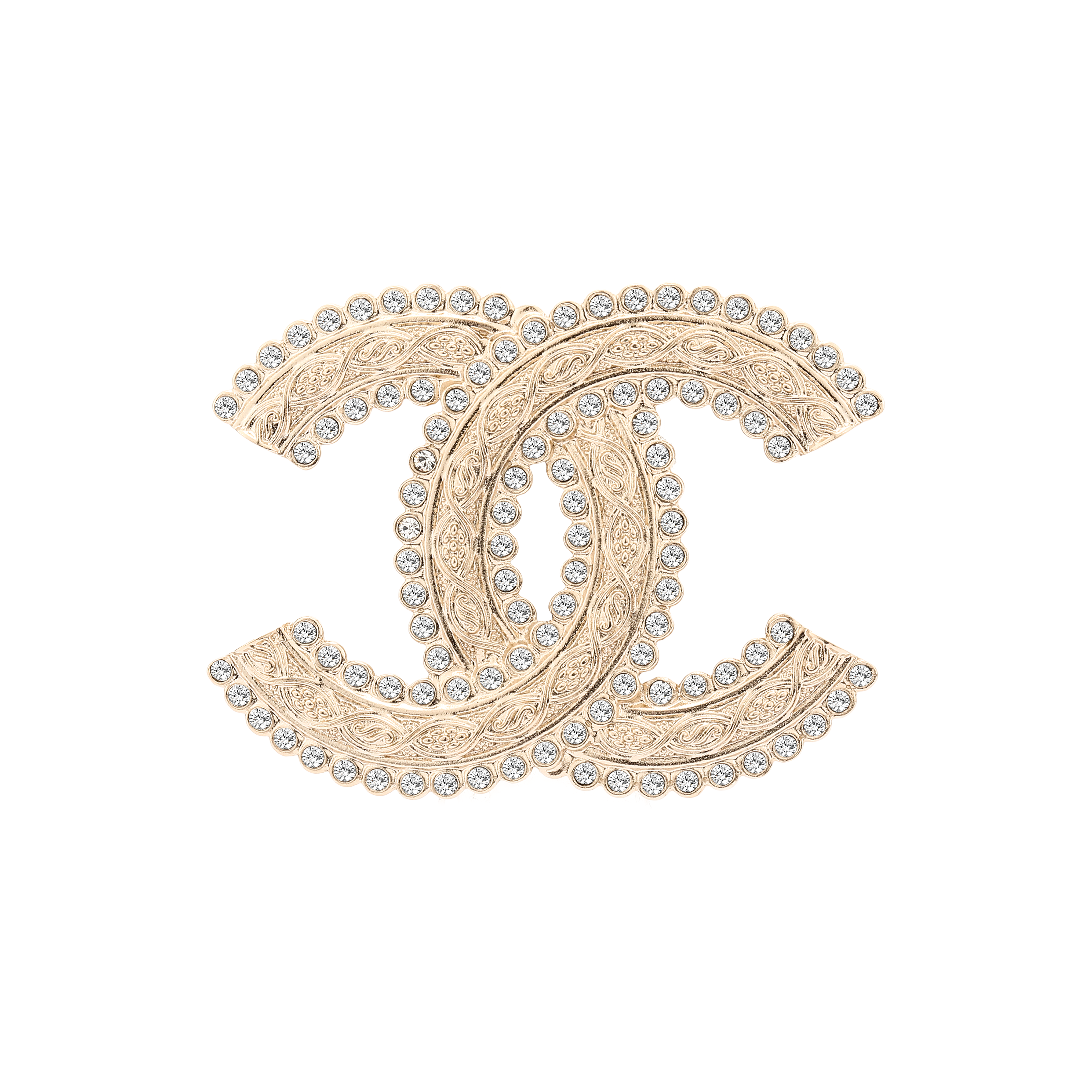 (Women) CHANEL Classic Double C Logo Brooch Gold for Women AB9719-B09590-NK602