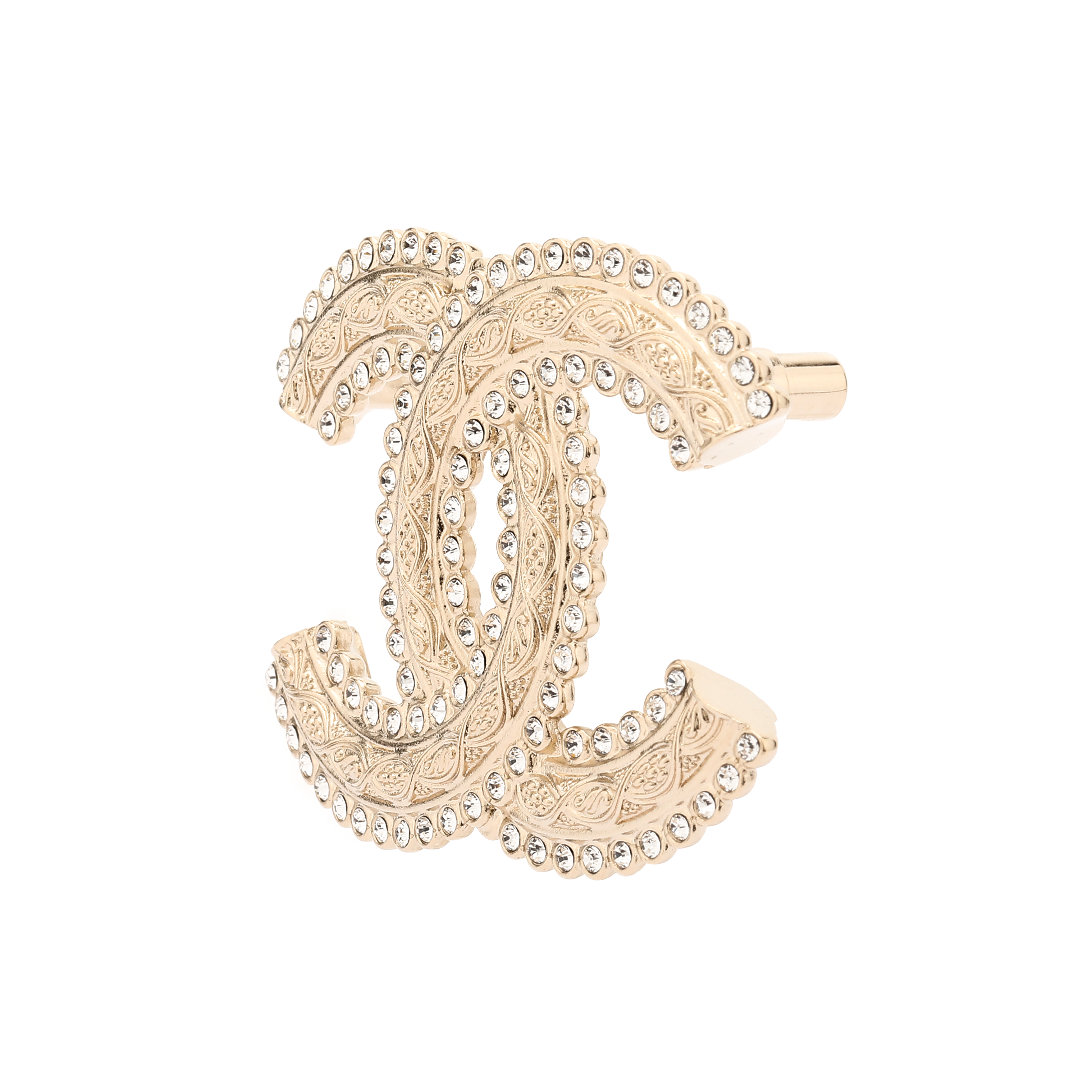 (Women) CHANEL Classic Double C Logo Brooch Gold for Women AB9719-B09590-NK602 圖 3