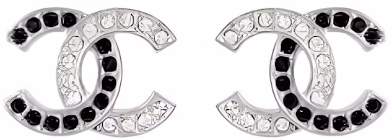 (Women) CHANEL Classic Double C Logo Fashion Earrings for Women - Silver. AB8981-B08690-NJ338 (Women) CHANEL Classic Double C Logo Fashion Earrings for Women - Silver. AB8981-B08690-NJ338
