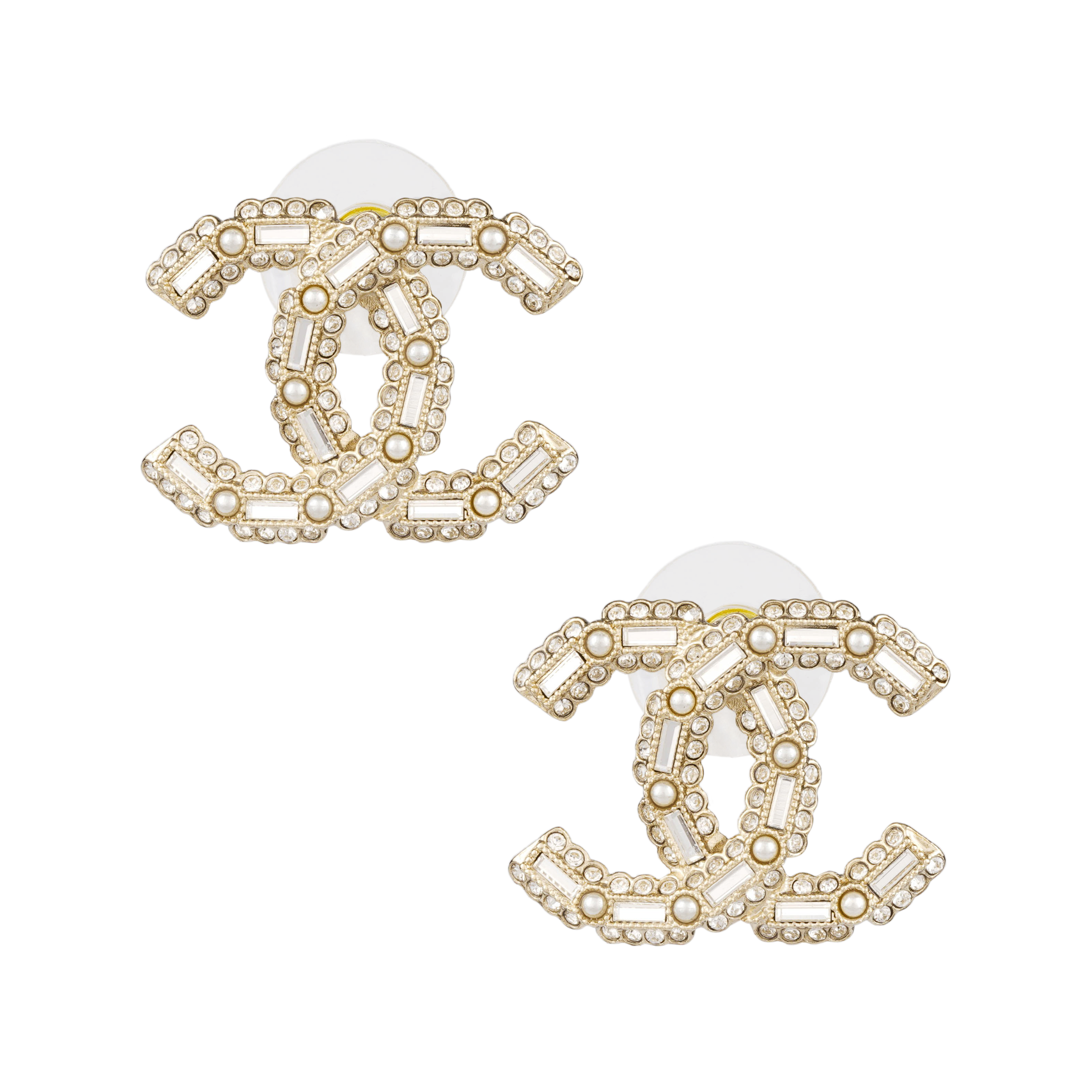 (Women) CHANEL Classic Double C Logo Gold Metal Earrings for Women ab9704b09591nl114 圖 3