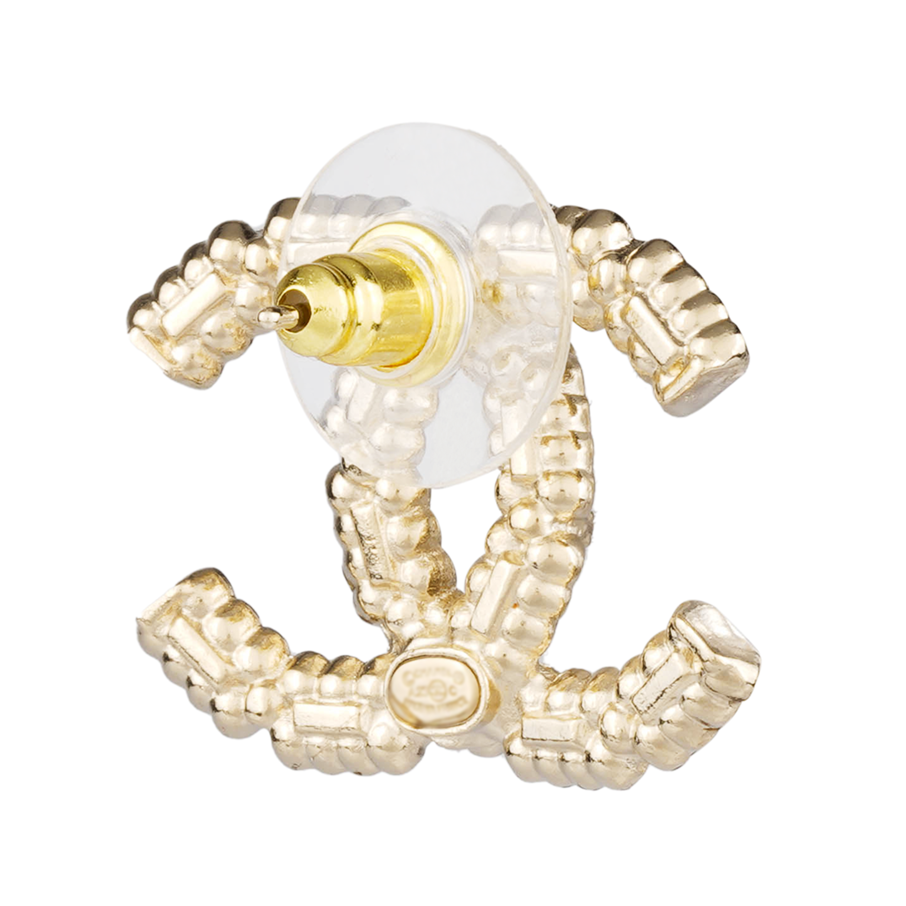 (Women) CHANEL Classic Double C Logo Gold Metal Earrings for Women ab9704b09591nl114 圖 4