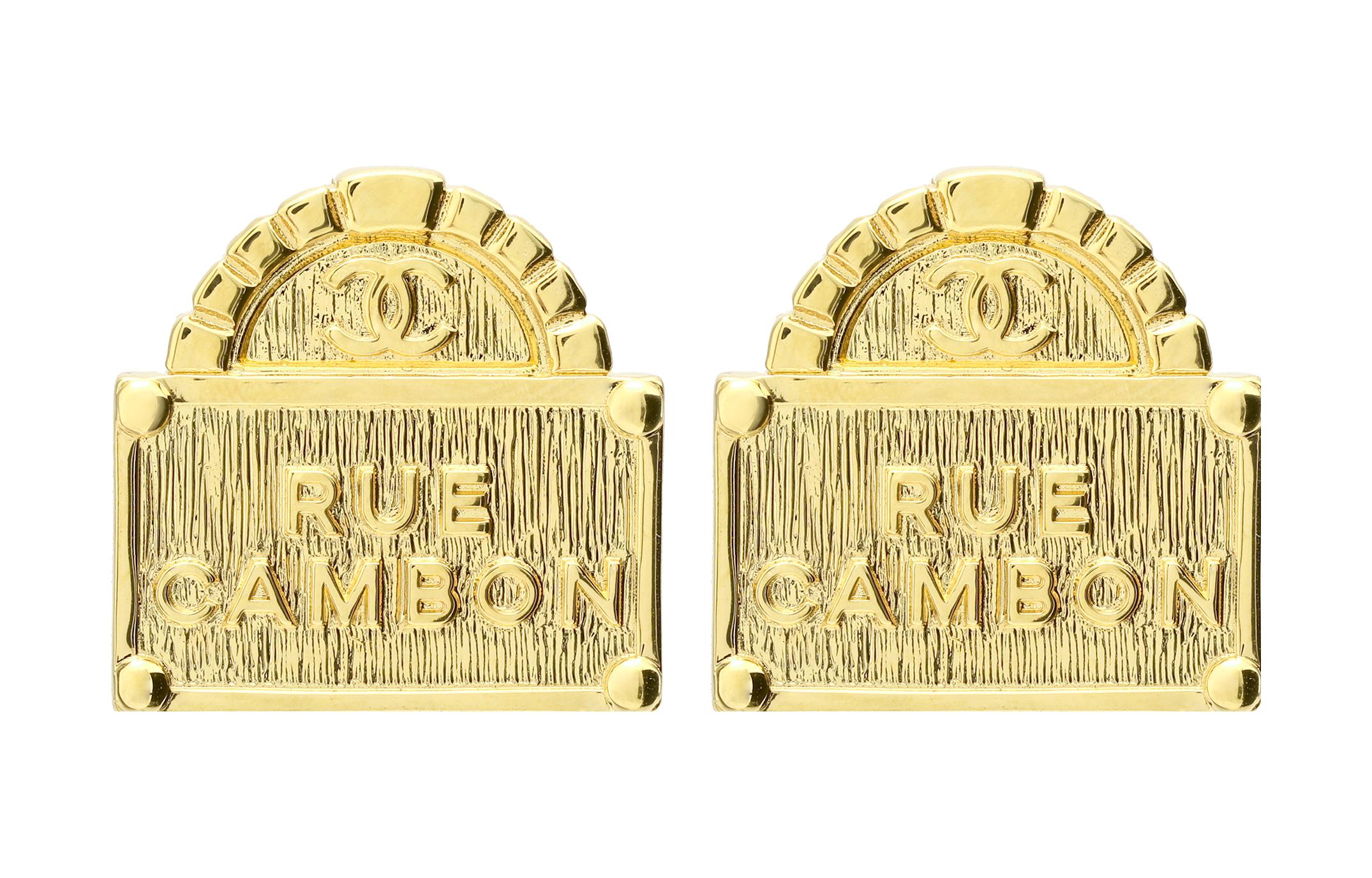 (Women) CHANEL Classic Double C Logo Metal Earrings Women Gold AB8749-B08481-NI873 圖 2