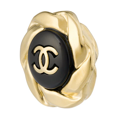 (Women) CHANEL Classic Double C Logo Metal Stud Earrings for Women AB8733-B08640-NJ235