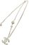 Lookbook (W) CHANEL Kalung Wanita Liontin Logo Double C Klasik Metal. AB5273B04531N9557