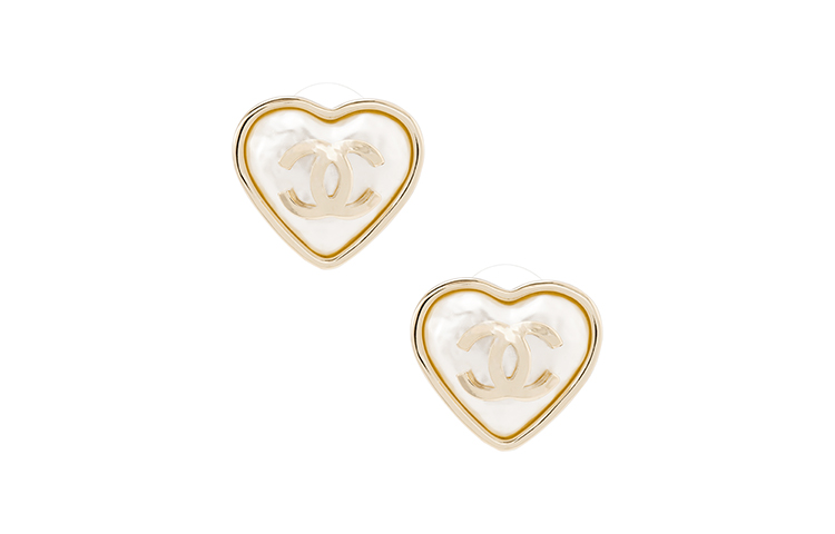 (Women) CHANEL Classic Double C Logo Vintage Heart-Shaped Gold Earrings for Women. AB7530-B07266-NG290 圖 2