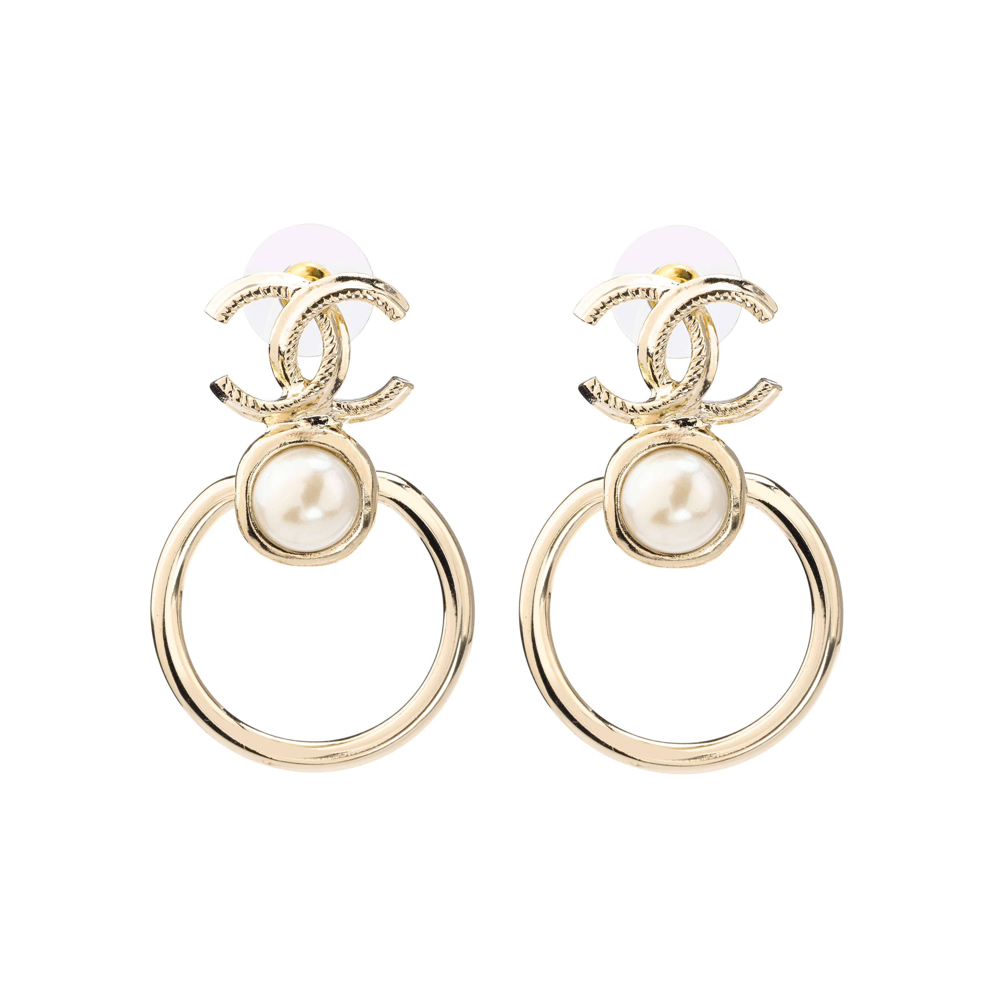 (Women) CHANEL Classic Double C Metal Pearl Earrings  Gold. AB7522-B07266-NG290 圖 3