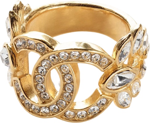 (W) 샤넬 여성 골드 더블 C 메탈 반지. AB9464-B09321-NK602 Lookbook (W) 샤넬 여성 골드 더블 C 메탈 반지. AB9464-B09321-NK602