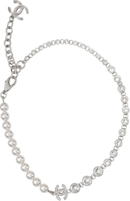 (Women) CHANEL Classic Double C Pearl Necklace Silver ABA625-B10759-NN589 Buy (Women) CHANEL Classic Double C Pearl Necklace Silver ABA625-B10759-NN589