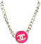 Buy (W) CHANEL Kalung Klasik Double C Rhinestone Pink/Emas Aksesoris Wanita AB7802-B07472-NG632