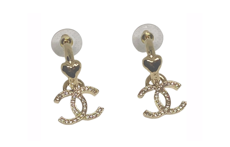 (Women) CHANEL Classic Letter Logo Earrings Gold  Jewelry. ABA270B10486N007 圖 2