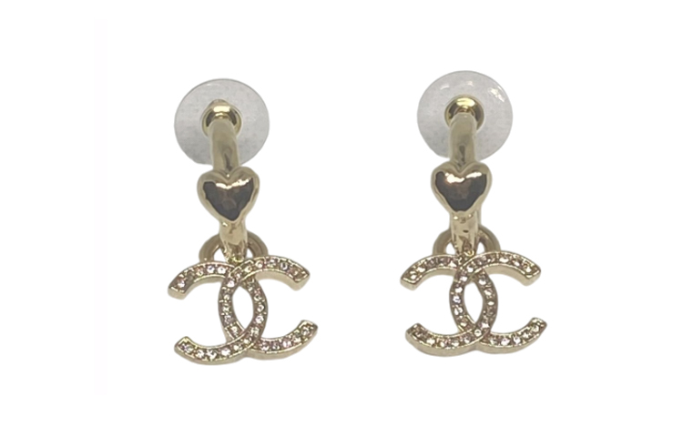 (Women) CHANEL Classic Letter Logo Earrings Gold  Jewelry. ABA270B10486N007 圖 3