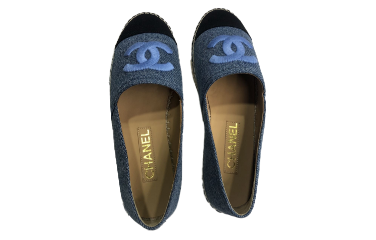 (W) Chanel Classic Logo 'Blue Fisherman'