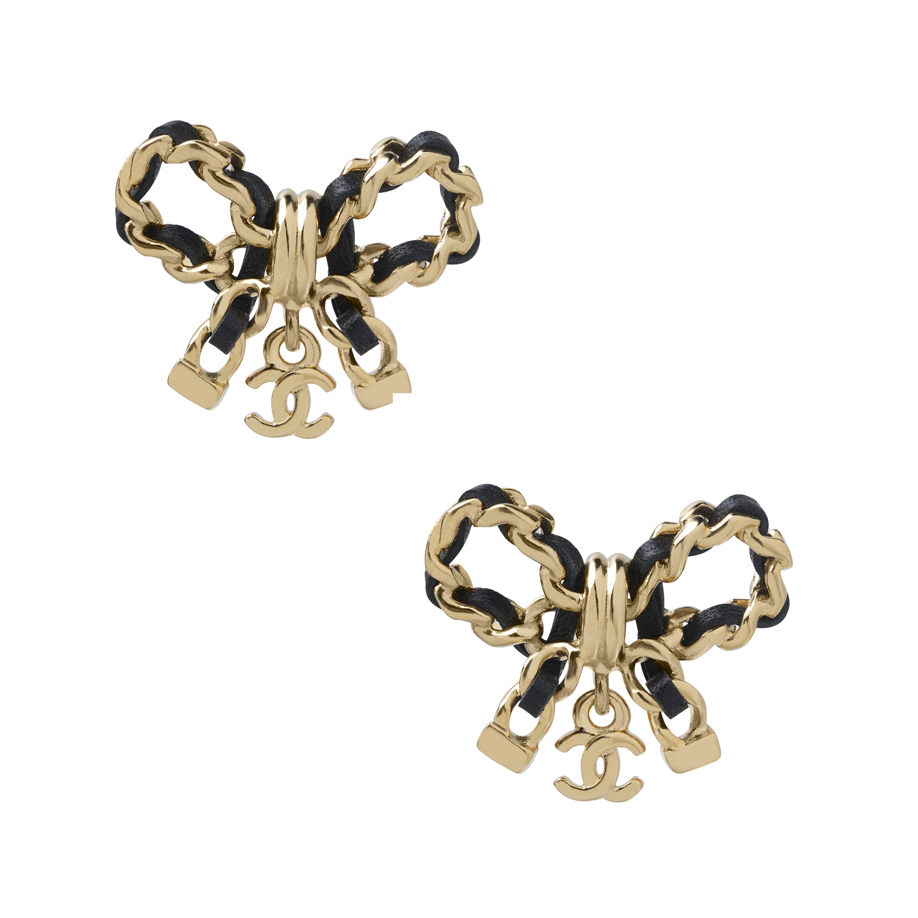 (Women) CHANEL Classic Logo Double C Bow Metal  Earrings. AB8827-B08641-NJ235